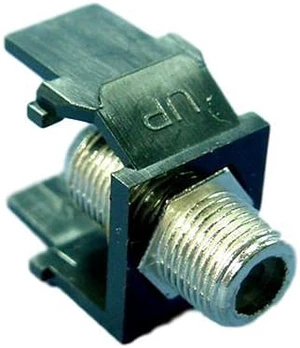 Leviton AC084-FEF Acenti Quickport Coaxial Cable Video Jack, F-Type 75-Ohm, Black Onyx Leviton AC084-FEF Acenti Quickport Coaxial Cable Video Jack, F-Type 75-Ohm, Black Onyx