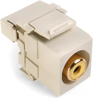 Leviton 40735-RYI Ivory QuickPort Snap-in Connector Leviton 40735-RYI Ivory QuickPort Snap-in Connector