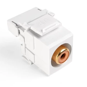 Leviton 40735-ROW QuickPort 110-Type Orange Barrel White Leviton 40735-ROW QuickPort 110-Type Orange Barrel White