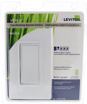 Leviton VP0SR-C0W White Coordinating Remote Light Fan Switch Multi-Location 120V Leviton VP0SR-C0W White Coordinating Remote Light Fan Switch Multi-Location 120V