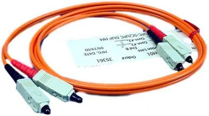 Leviton 1M Fiber Optic Multi-Mode Duplex Patch Cord Cable MM SC-SC 50 5C200-M01 Leviton 1M Fiber Optic Multi-Mode Duplex Patch Cord Cable MM SC-SC 50 5C200-M01
