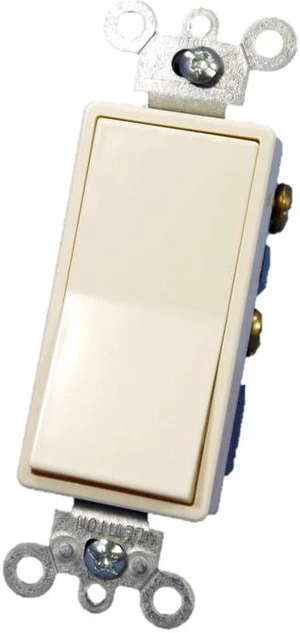 Leviton 5604-2AS Almond Decora Four Way Rocker Light Switch 15A Leviton 5604-2AS Almond Decora Four Way Rocker Light Switch 15A