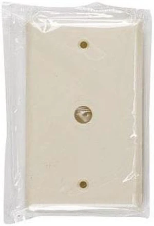 Cooper Wiring Devices 2128LA 1-Gang Telephone Coaxial Cable Wall Plate, .375" Diameter Opening, Box Mount, Standard Size, Light Almond Cooper Wiring Devices 2128LA 1-Gang Telephone Coaxial Cable Wall Plate, .375" Diameter Opening, Box Mount, Standard Size, Light Almond