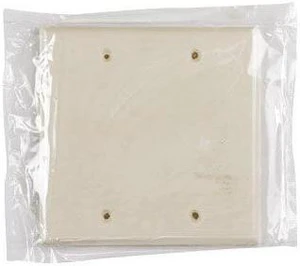 Cooper Wiring Devices 2137LA 2-Gang Blank Wall Plate, Box Mount Cover, Standard Size, Thermoset Plastic, Light Almond Cooper Wiring Devices 2137LA 2-Gang Blank Wall Plate, Box Mount Cover, Standard Size, Thermoset Plastic, Light Almond