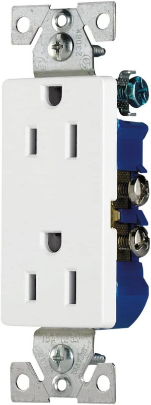 Cooper 1107W White Decorator Duplex Receptacle 15A 125V Cooper 1107W White Decorator Duplex Receptacle 15A 125V