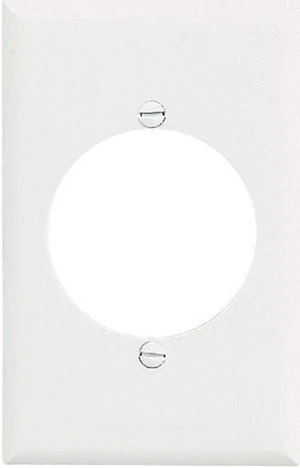 Cooper 2068W White Mid-Size Single Gang Single 2.15" Receptacle Wall Plate Cooper 2068W White Mid-Size Single Gang Single 2.15" Receptacle Wall Plate