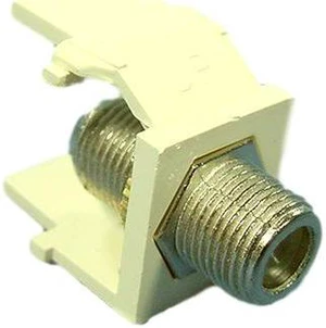 Leviton AC084-FN-QTZ Acenti Quickport Coaxial Cable Video Jack, F-Type 75-Ohm, Quartz Leviton AC084-FN-QTZ Acenti Quickport Coaxial Cable Video Jack, F-Type 75-Ohm, Quartz