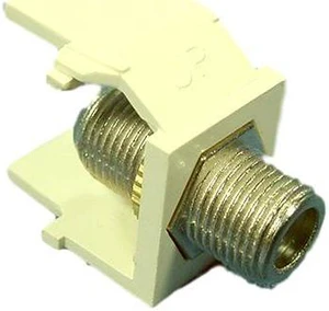 Acenti Sand Quickport F-Type Coaxial Cable Jack 75-Ohm AC084-FN-SND Acenti Sand Quickport F-Type Coaxial Cable Jack 75-Ohm AC084-FN-SND