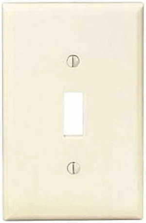 Leviton PJ1-I Ivory Midway Nylon Single Gang Toggle Light Switch Wall Plate Leviton PJ1-I Ivory Midway Nylon Single Gang Toggle Light Switch Wall Plate