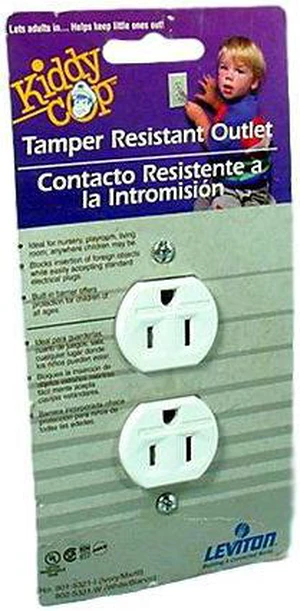Leviton 5321-W Duplex Receptacle, Tamper Resistant Outlet, Push-in & Side Wired, Grounding, 15A 125V, Residential Grade, White Leviton 5321-W Duplex Receptacle, Tamper Resistant Outlet, Push-in & Side Wired, Grounding, 15A 125V, Residential Grade, White