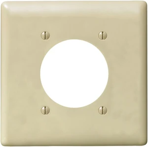 Hubbell Bryant NPJ703I Single Receptacle Plate, 2-Gang 1 Device-Gang, Mid-Size, Ivory Nylon Hubbell Bryant NPJ703I Single Receptacle Plate, 2-Gang 1 Device-Gang, Mid-Size, Ivory Nylon
