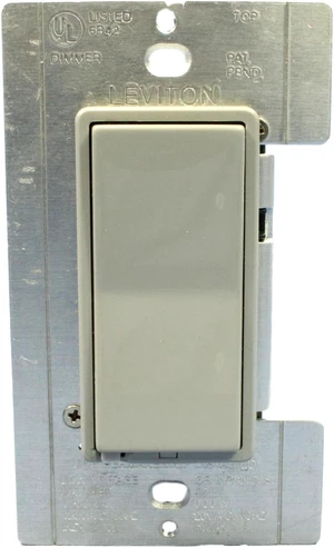 Leviton Gray Remote Dimmer Switch MicroDim 10000-RGY Leviton Gray Remote Dimmer Switch MicroDim 10000-RGY