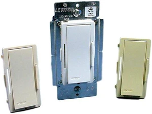 Leviton VZM10-1LZ White Ivory Light Almond Vizia 1000W/VA SP/3-Way Dimmer Switch Leviton VZM10-1LZ White Ivory Light Almond Vizia 1000W/VA SP/3-Way Dimmer Switch