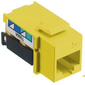Hubbell Cat 5e Modular Data Jack Yellow NSJ5EY Hubbell Cat 5e Modular Data Jack Yellow NSJ5EY