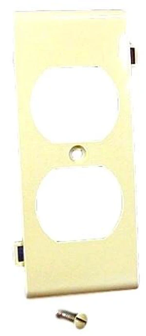 Leviton PSC8-I Ivory Duplex Receptacle Sectional Center Wall Plate Leviton PSC8-I Ivory Duplex Receptacle Sectional Center Wall Plate