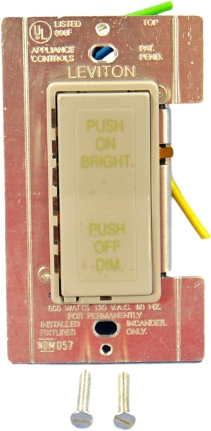 Gray Multi-Way Dimmer Switch MicroDim LED 600W Incandescent 10601-GY Gray Multi-Way Dimmer Switch MicroDim LED 600W Incandescent 10601-GY