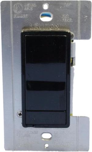 Leviton 10000-PE Black MicroDim Multi-Location Remote Dimmer Switch With Preset Leviton 10000-PE Black MicroDim Multi-Location Remote Dimmer Switch With Preset
