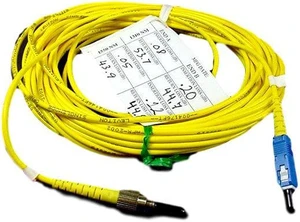 10M Leviton Fiber Optic Singlemode Simplex Patch Cable Cord SC FC SPC SPSCF-S10 10M Leviton Fiber Optic Singlemode Simplex Patch Cable Cord SC FC SPC SPSCF-S10