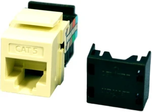Leviton 40838-BA Quickport Category 5 Jack Snap-In Module, Almond Leviton 40838-BA Quickport Category 5 Jack Snap-In Module, Almond
