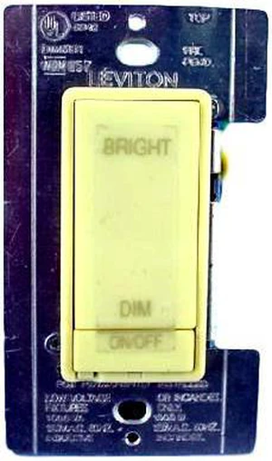 Leviton 10000-PI Ivory MicroDim Multi-Location Remote Dimmer Switch With Preset Leviton 10000-PI Ivory MicroDim Multi-Location Remote Dimmer Switch With Preset