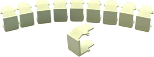 Leviton 40859-BA Almond QuickPort Blank Snap-In Module (Pack of 10) Leviton 40859-BA Almond QuickPort Blank Snap-In Module (Pack of 10)