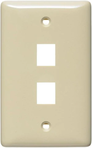 Hubbell netSELECT 1 Gang 2 Socket Multimedia Faceplate Hubbell netSELECT 1 Gang 2 Socket Multimedia Faceplate