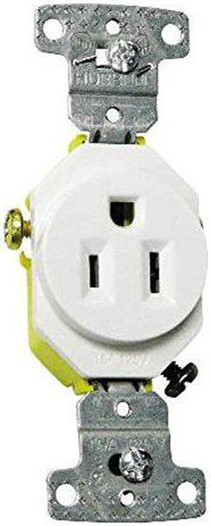 Hubbell Ivory Tamper Resistant Self Grounding 5-15R Receptacle 15A 125V RR151ITR Hubbell Ivory Tamper Resistant Self Grounding 5-15R Receptacle 15A 125V RR151ITR