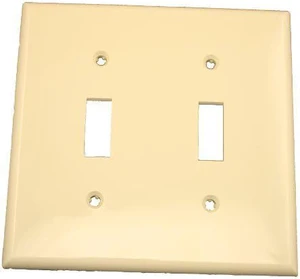 Leviton 2 Socket Commercial Grade Faceplate Leviton 2 Socket Commercial Grade Faceplate