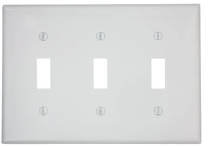 Leviton 3 Socket Commercial Grade Faceplate Leviton 3 Socket Commercial Grade Faceplate