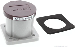Leviton 16S31-H NEMA Type 3R Enclosure with Automatic Closing Lid for Single Pole Cam-Type Panel Receptacle, Thermoplastic Housing and Cover, Stainless Steel Torsion Spring, Brown Leviton 16S31-H NEMA Type 3R Enclosure with Automatic Closing Lid for Single Pole Cam-Type Panel Receptacle, Thermoplastic Housing and Cover, Stainless Steel Torsion Spring, Brown