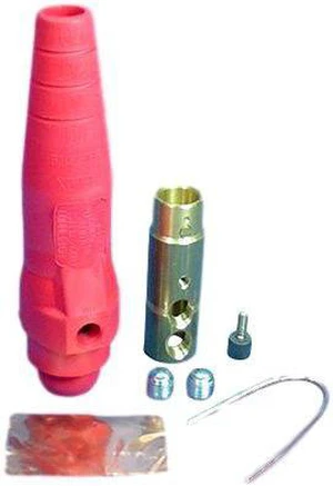 Leviton 18D33-R Red 18 Series Ball Nose Female Double Set Screw Detachable Cam-Type Plug Leviton 18D33-R Red 18 Series Ball Nose Female Double Set Screw Detachable Cam-Type Plug