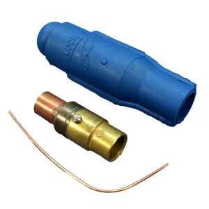 Leviton 18V28-B Blue 18 Series Ball Nose Vulcanized Female Cam-Type Plug Leviton 18V28-B Blue 18 Series Ball Nose Vulcanized Female Cam-Type Plug