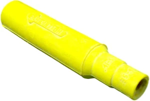 Leviton Insulator Sleeve for Male Cam-Type Detachable Plug, 15 Series, Taper Nose, 15SDF-48Y, Yellow Leviton Insulator Sleeve for Male Cam-Type Detachable Plug, 15 Series, Taper Nose, 15SDF-48Y, Yellow