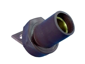 Leviton 16F21-H Brown 16 Series Tapered Nose Angled Female Cam-Type Terminal Connector Leviton 16F21-H Brown 16 Series Tapered Nose Angled Female Cam-Type Terminal Connector