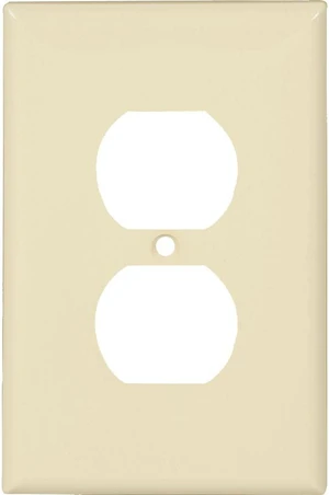 Cooper PJ8A Almond Mid-Size Unbreakable Single Gang Duplex Receptacle Wall Plate Cooper PJ8A Almond Mid-Size Unbreakable Single Gang Duplex Receptacle Wall Plate