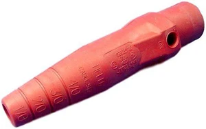 Leviton Insulator Sleeve for Male Cam-Type Detachable Plug, 16 Series, Taper Nose, 16SDM-14R, Red Leviton Insulator Sleeve for Male Cam-Type Detachable Plug, 16 Series, Taper Nose, 16SDM-14R, Red