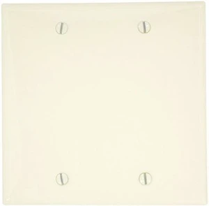 Leviton 80725-A Almond Nylon Two Gang Blank Wall Plate Leviton 80725-A Almond Nylon Two Gang Blank Wall Plate