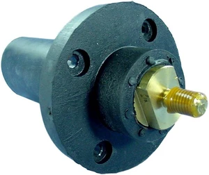 Leviton 17R21-E Black 17 Series Threaded Stud 90 Degree Male Cam-Type Panel Receptacle Leviton 17R21-E Black 17 Series Threaded Stud 90 Degree Male Cam-Type Panel Receptacle