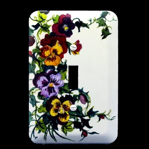 Leviton 89001-VIN Metal Toggle Switch Wallplate Switchplate, 1-Gang, Flower Vine Design Leviton 89001-VIN Metal Toggle Switch Wallplate Switchplate, 1-Gang, Flower Vine Design