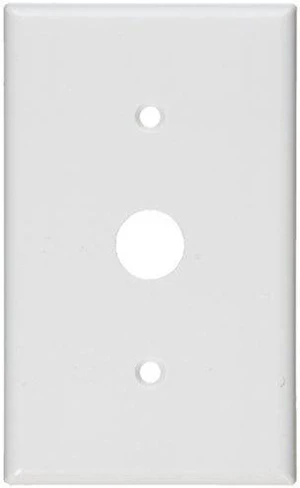 Leviton 88037 White Single Gang .625" Cable Strap Mount Wall Plate Leviton 88037 White Single Gang .625" Cable Strap Mount Wall Plate