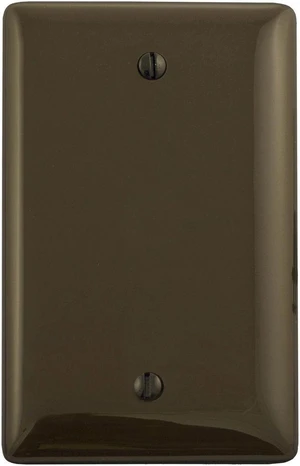 Hubbell NPJ13 1-Gang Blank Box Mount Wall Plate, Unbreakable Nylon, Mid-Size, Brown Hubbell NPJ13 1-Gang Blank Box Mount Wall Plate, Unbreakable Nylon, Mid-Size, Brown