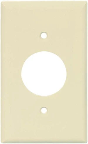 Cooper PJ7A Almond Mid-Size Unbreakable Single Gang Single 1.40" Receptacle Wall Plate Cooper PJ7A Almond Mid-Size Unbreakable Single Gang Single 1.40" Receptacle Wall Plate