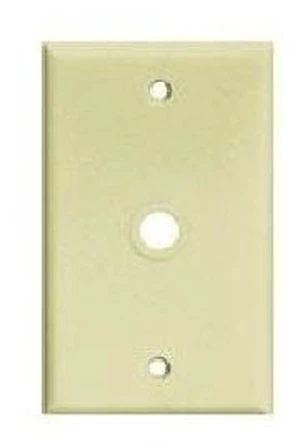 Cooper Wiring Devices Ivory .406" Hole Phone Coax Cable Wallplate Telephone Cover Plate PJ11V Cooper Wiring Devices Ivory .406" Hole Phone Coax Cable Wallplate Telephone Cover Plate PJ11V