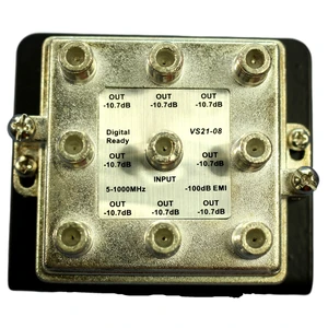 Cooper Wiring Devices CSH8V1 8-Way Video Distribution Module, 1Ghz Cooper Wiring Devices CSH8V1 8-Way Video Distribution Module, 1Ghz