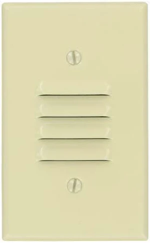 Leviton 86080 Ivory Painted Metal Single Gang Vertical Louvre Strap Mount Wall Plate Leviton 86080 Ivory Painted Metal Single Gang Vertical Louvre Strap Mount Wall Plate