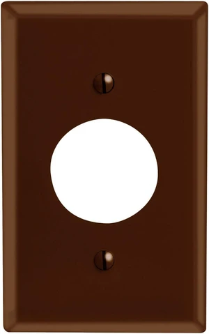 Leviton 85004 Brown Single Gang 1.406" Single Receptacle Wall Plate Leviton 85004 Brown Single Gang 1.406" Single Receptacle Wall Plate