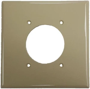Cooper Wiring Devices PJ703V 2-Gang Single Receptacle Wall Plate, 2.15 Inch Diameter Opening, Unbreakable Polycarbonate, Mid-Size, Ivory Cooper Wiring Devices PJ703V 2-Gang Single Receptacle Wall Plate, 2.15 Inch Diameter Opening, Unbreakable Polycarbonate, Mid-Size, Ivory