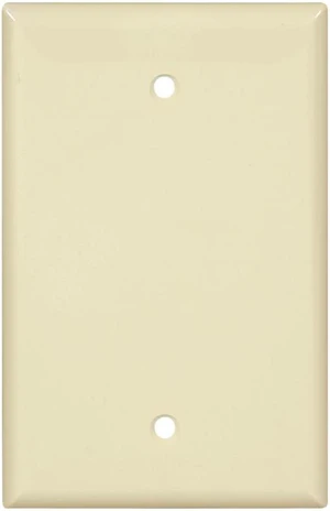 Cooper PJ13A Almond Mid-Size Unbreakable Single Gang Blank Box Mount Wall Plate Cooper PJ13A Almond Mid-Size Unbreakable Single Gang Blank Box Mount Wall Plate