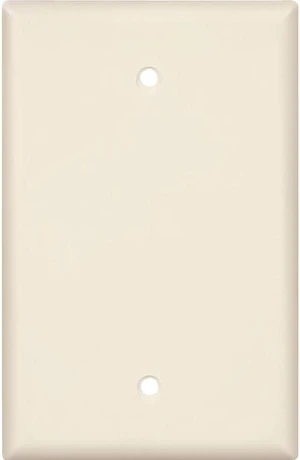 Cooper Wiring Devices PJ13LA 1-Gang Blank Wall Plate, Unbreakable Thermoplastic, Mid-Size Cover, Box Mount, Light Almond Cooper Wiring Devices PJ13LA 1-Gang Blank Wall Plate, Unbreakable Thermoplastic, Mid-Size Cover, Box Mount, Light Almond