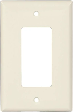 Cooper PJ26LA Light Almond Unbreakable Mid-Size Single Gang Decorator Wall Plate Cooper PJ26LA Light Almond Unbreakable Mid-Size Single Gang Decorator Wall Plate